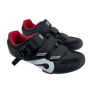 Peloton Unisex Cycling Shoes US 6–6.5 EU 37 Black Red Delta Cleats Spin Bike